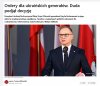 Duda odznacza...