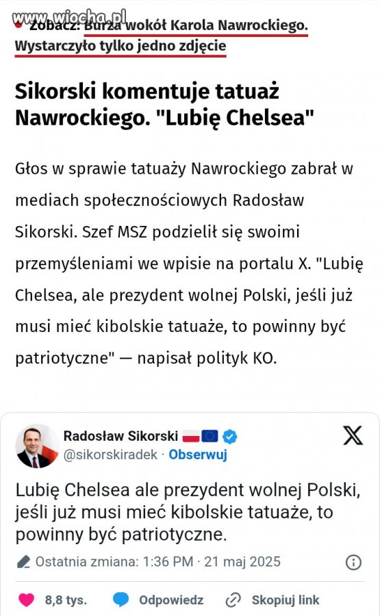 Zgadzam się z Panem Sikorskim.