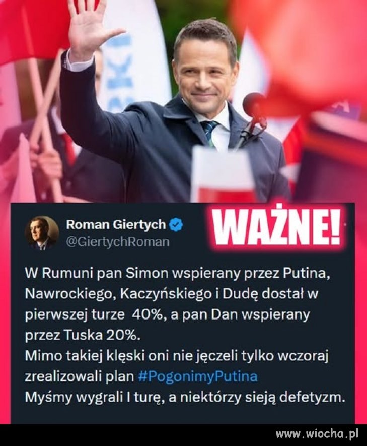 Rumunom się udało to nam tym bardziej się uda !