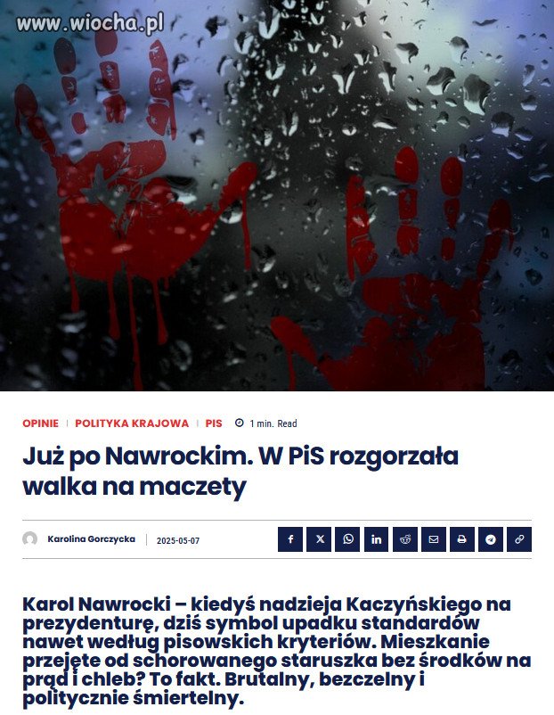 Maczety w dłoń — walka o schedę po Kaczyńskim