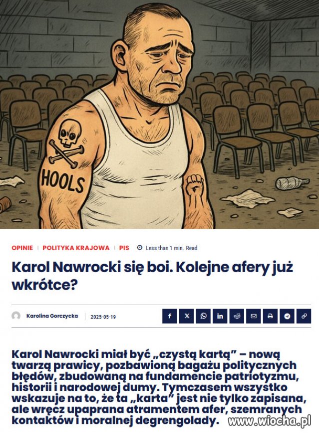 Czekamy na nowe "trupy" w garderobie "Kryształu" PiSu!