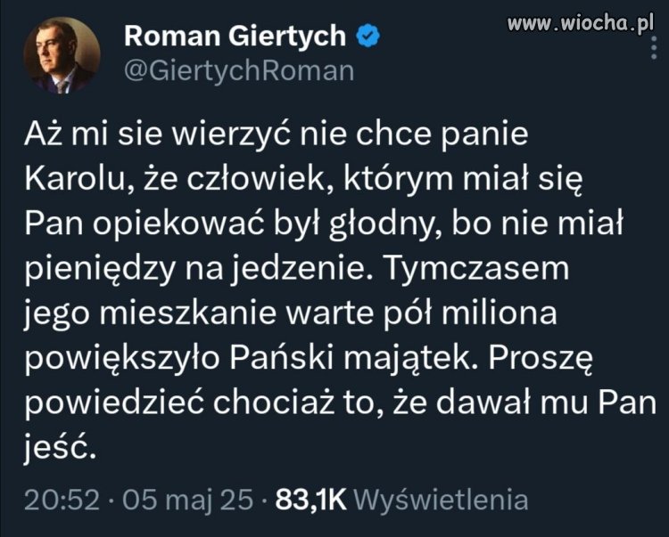 Karol brylował,