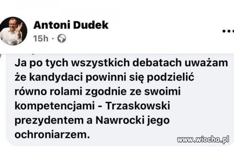 Profesor Dudek, jak zawsze bezbłędny