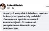 Profesor Dudek, jak zawsze bezbłędny