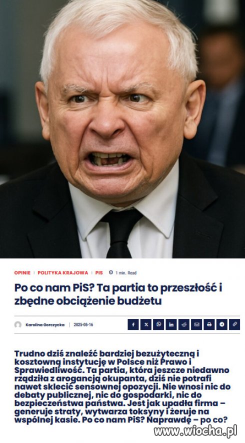 PiS to towarzystwo wzajemnej adoracji, drobnych cwaniaczków!