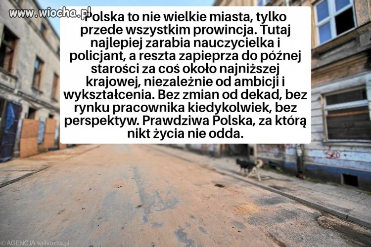 Wiecie dlaczego takie zniechęcenie w narodzie?