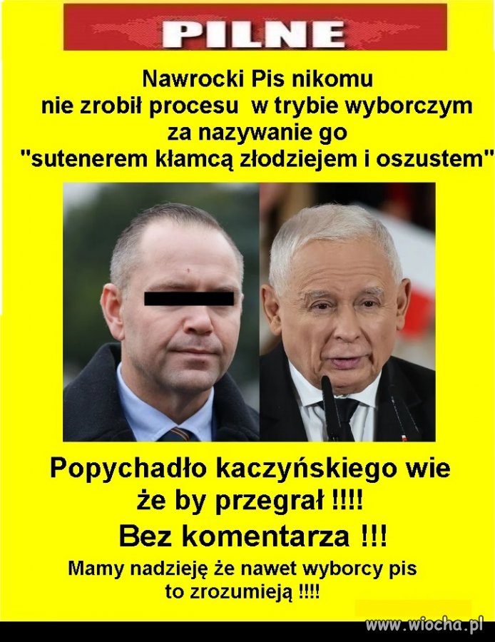 Nawrocki PiS nikomu nie zrobił procesu w trybie wyborczym...