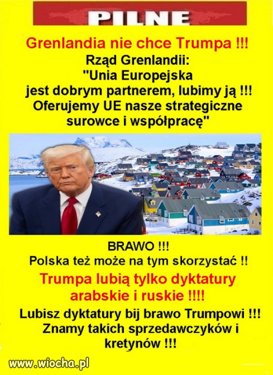 Cios dla Donalda Trumpa.