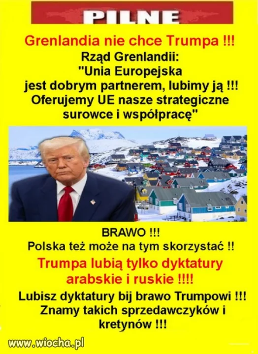 Cios dla Donalda Trumpa.