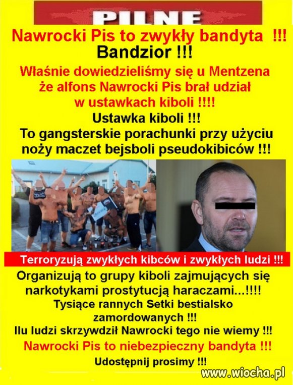 Nawrocki to bandyta Alfons i sutener !