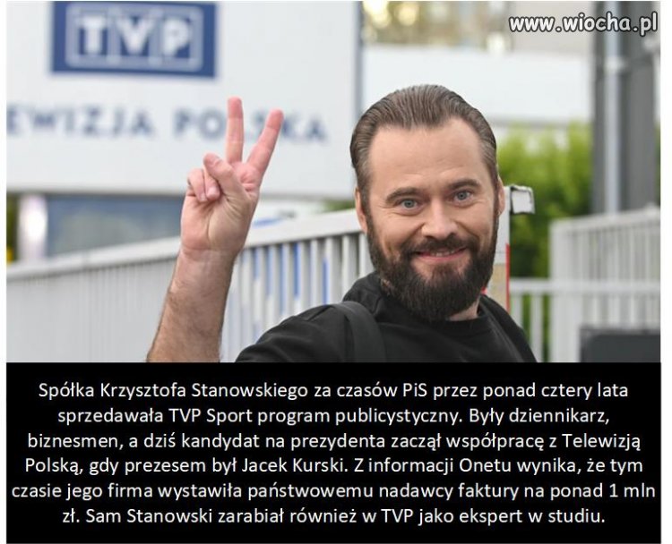 Krzysztof Stanowski za czasów PiS zarabiał w TVP.
