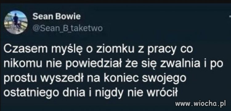 Zazdroszczę chłopu 