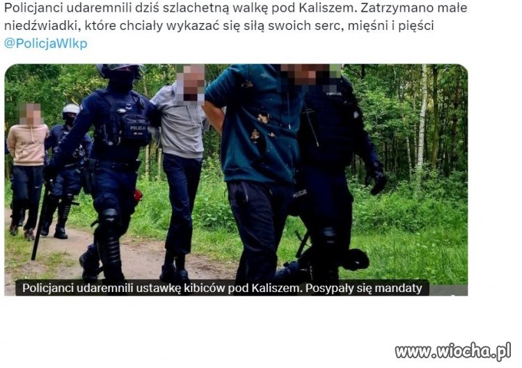 W samochodach kiboli policjanci znaleźli narzędzia do walki