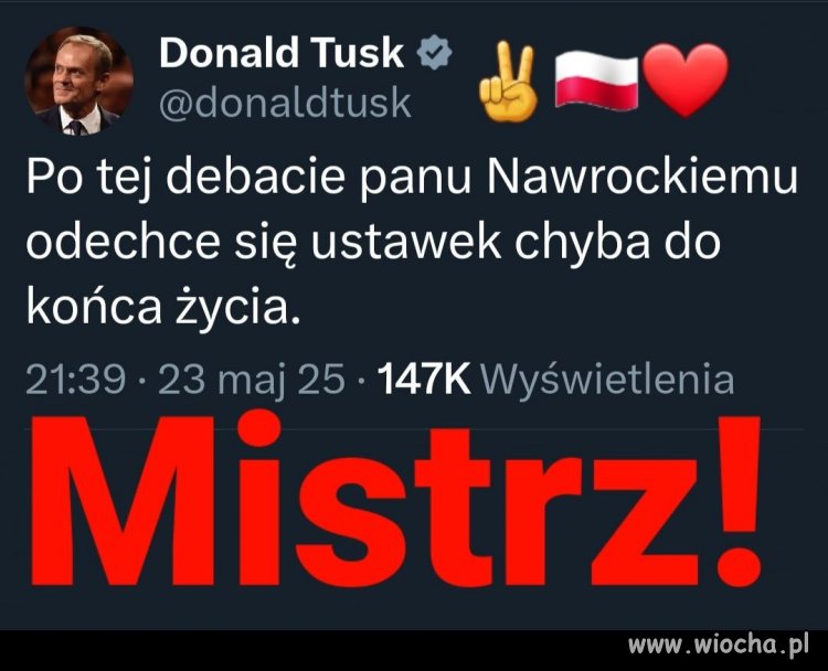 Nawet wspomaganie w trakcie debaty nie pomogło Nawrockiemu