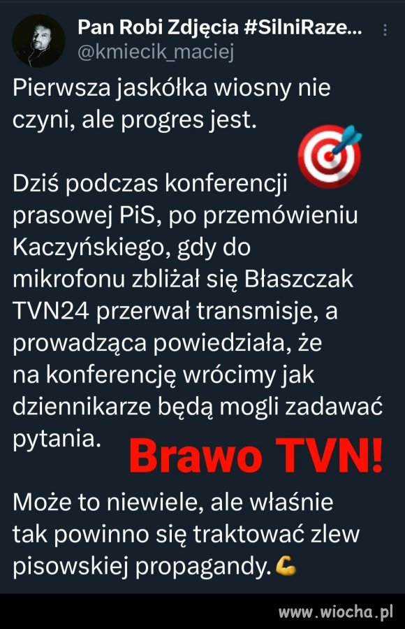 Brawo TVN! Nie udostępniać anteny PiSowskim propagandzistom !