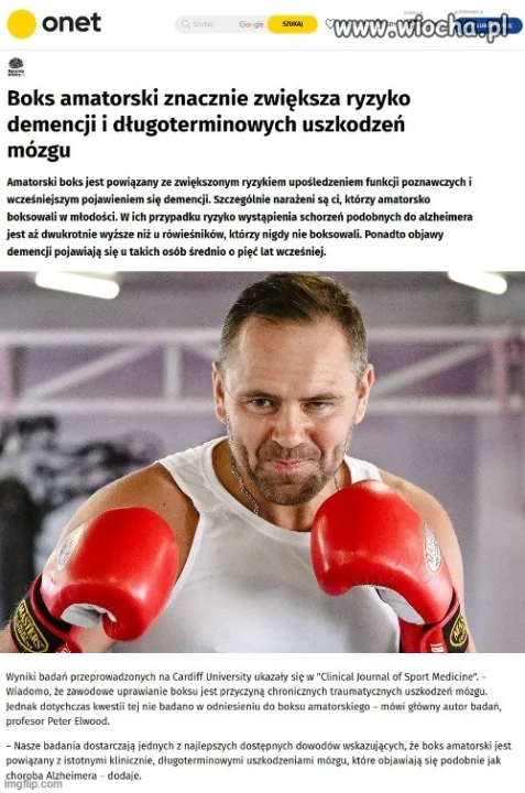 Amatorski sport to zdrowie ?
