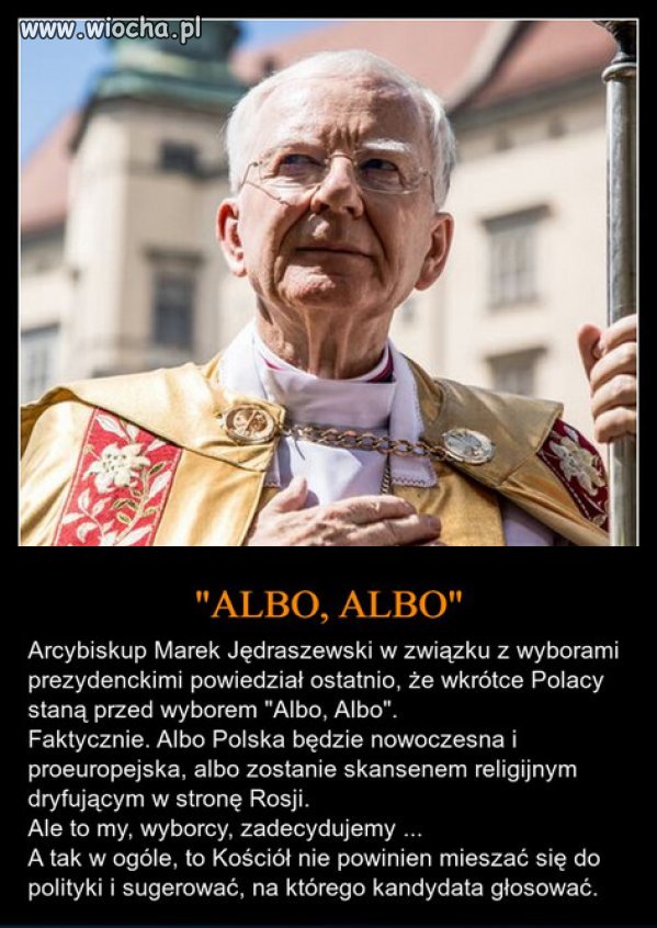 Arcybiskup PiSu nie potrafi zamilknąć...