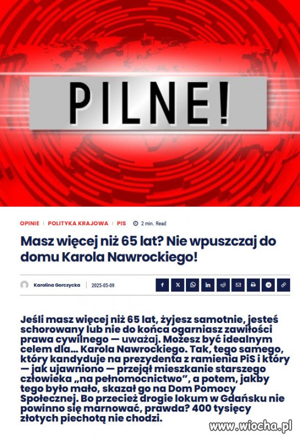 W Polsce grasuje oszust PiSu, ksywa "obywatelski"