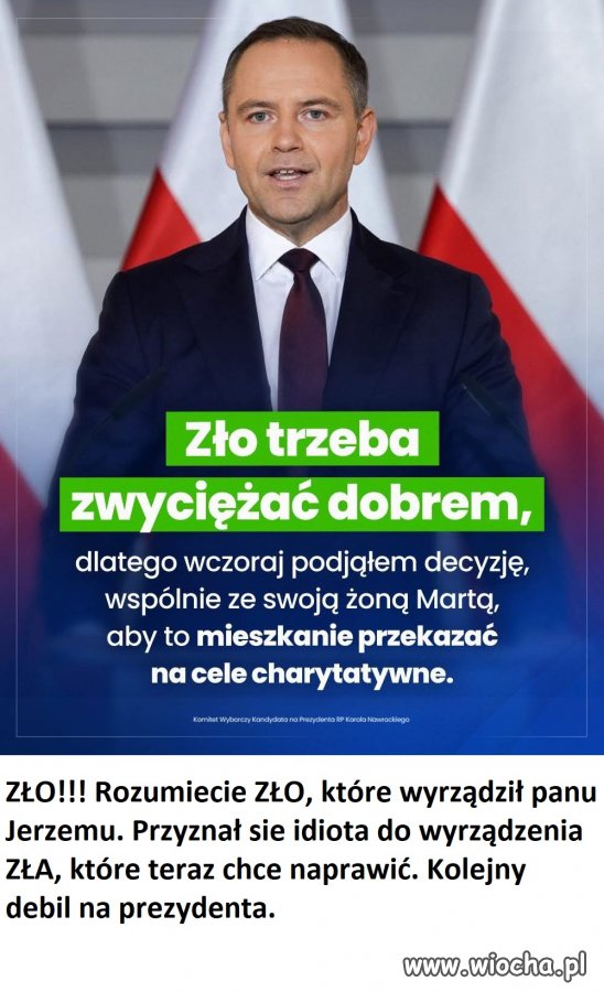 Idiota się przyznał do wyrządzenia zła