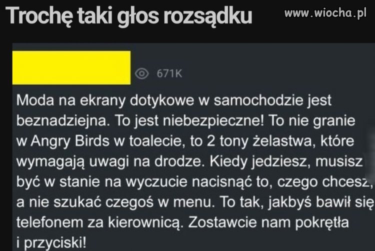Nazwijcie mnie boomerem, ale 