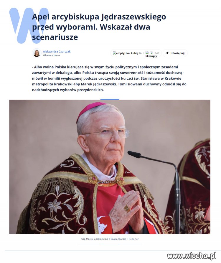 Albo Kościół miłości, albo Jędraszewskiego