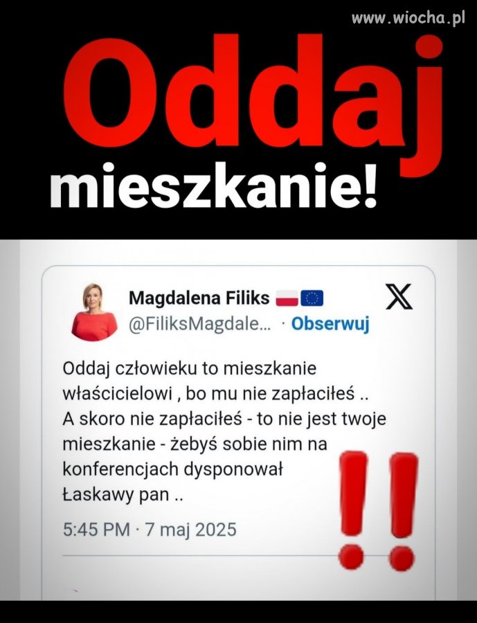 Nawrocki, oddaj mieszkanie miastu Gdańsk!!!