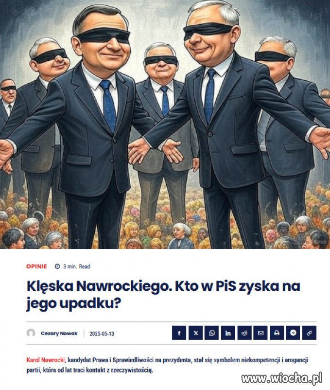 Nawrocki nigdy nie był poważnym kandydatem... Efekt? Katastrofa.