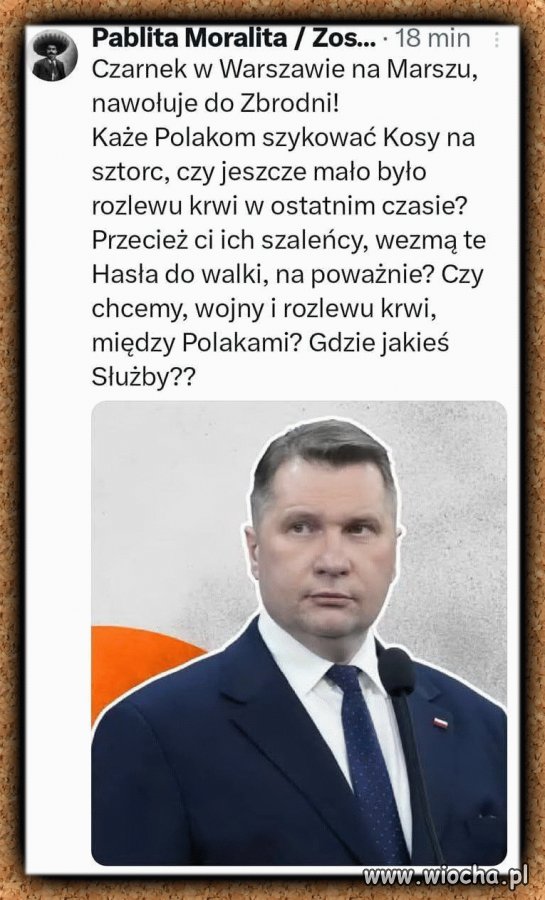 Tym gamoniem powinna się zająć prokuratura