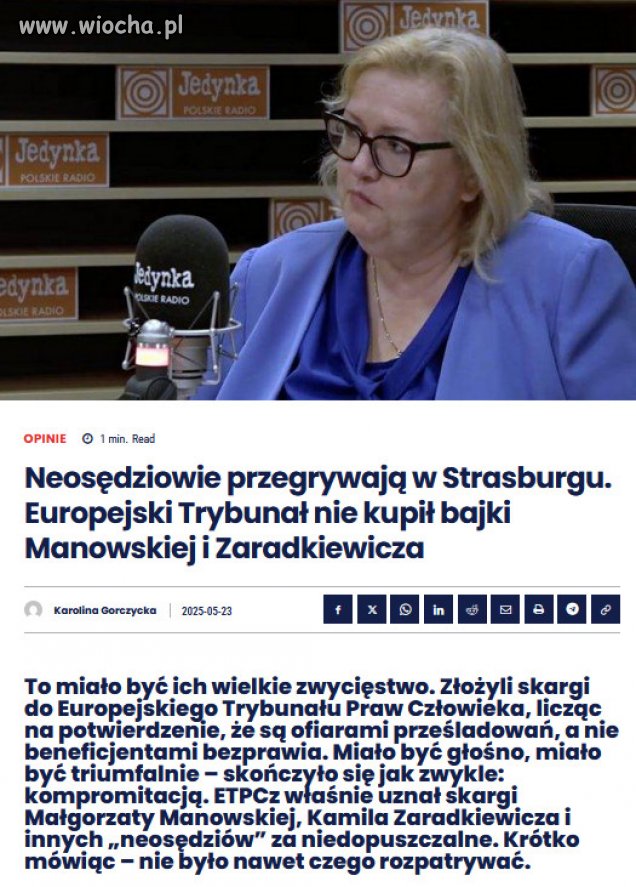 Kolejny cios w bezprawie PiSu Kaczyńskiego!