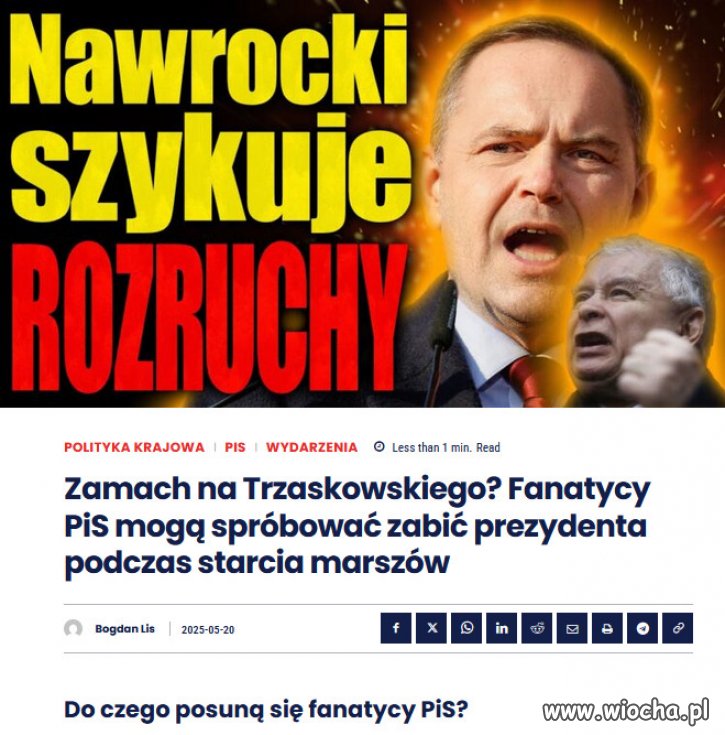 PiS postanowiło zorganizować drugi marsz, na "zadymę"!