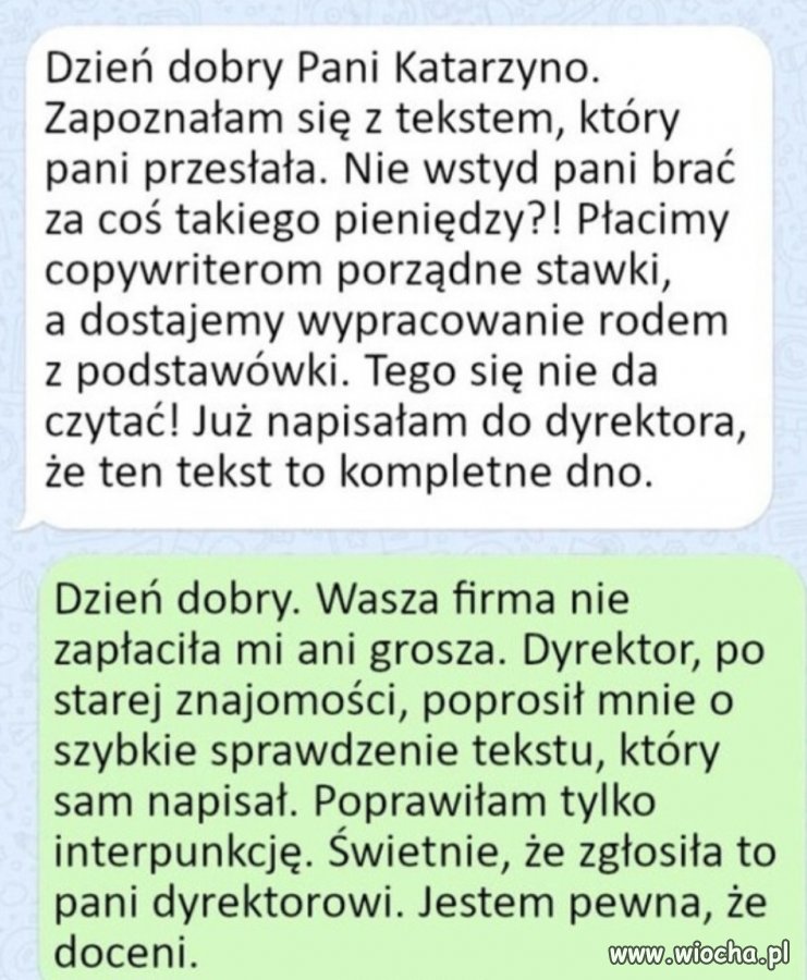 No i wpadła w własną pułapkę 