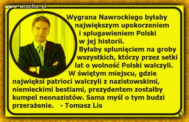 Lis celnie o Nawrockim