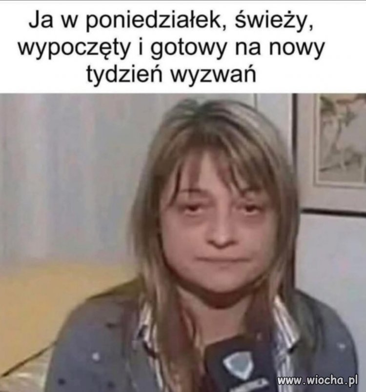 Każdy tak ma w poniedziałek 