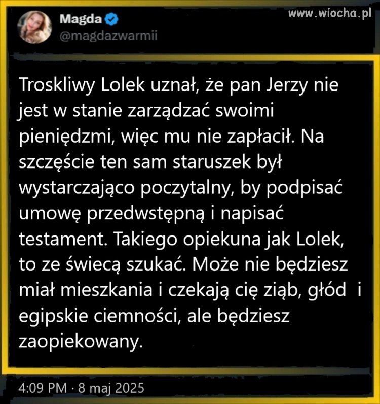 Zapłacił sam za wykup a Jerzemu i tak to nic nie zmieniło, 