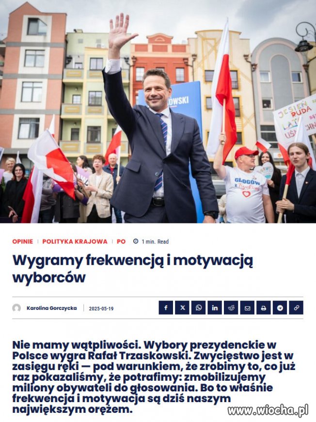 Trzaskowski symbolem normalności.