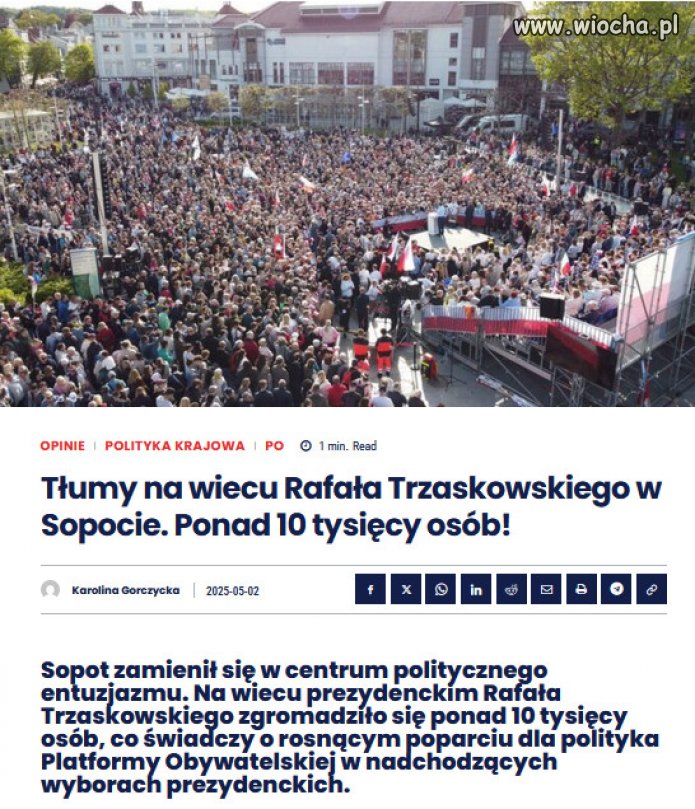Trójmiasto przywitało Trzaskowskiego owacyjnie. 