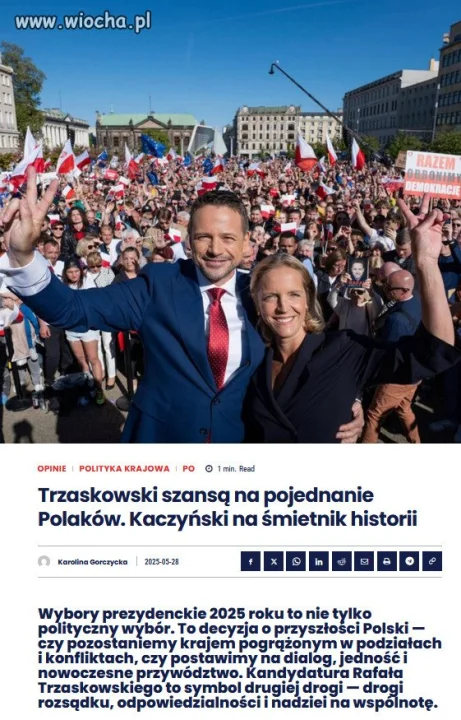 Rafał Trzaskowski oferuje realną alternatywę.