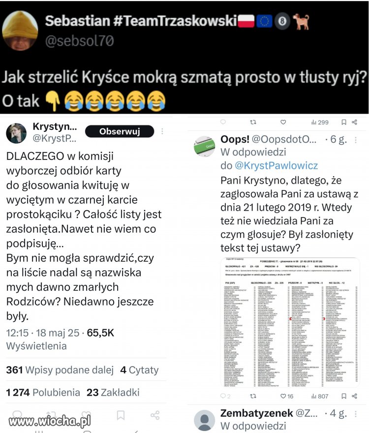 I taka tępa kobieta jest sędzią TK?  Masakra!!!