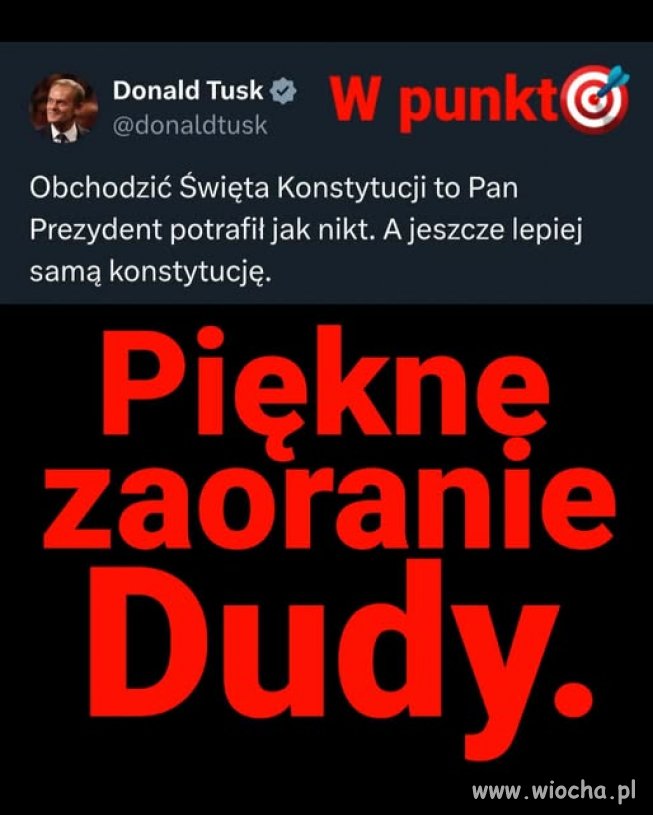 Piękne podsumowanie dzisiejszych obchodów Dnia Konstytucji 