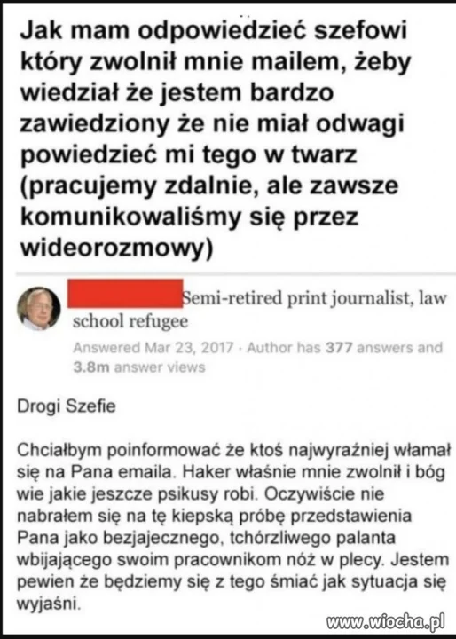 I taka odpowiedź 