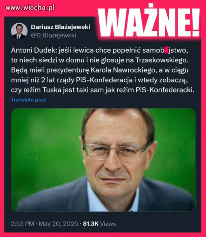Antoni Dudek o lewicy