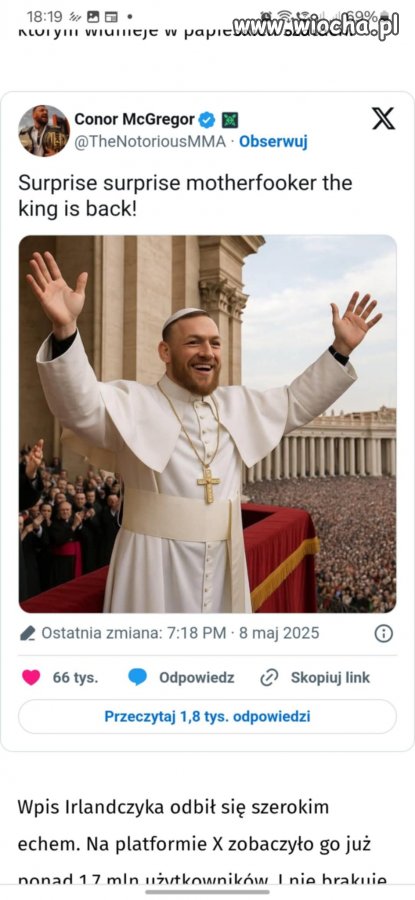 A gdyby wybrali Irlandczyka?