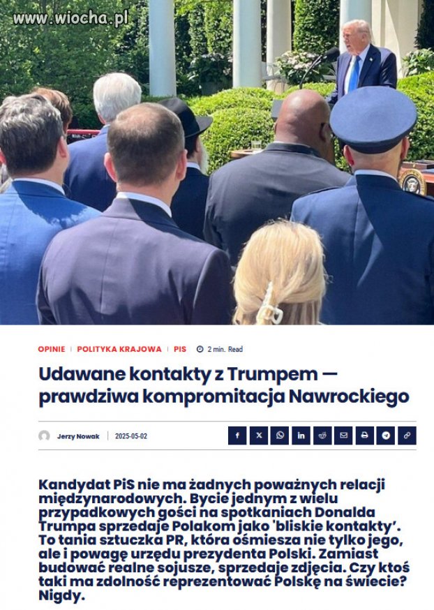 Nawrocki dokładnie kopiuje Dudę. Chodzi o wstyd. 