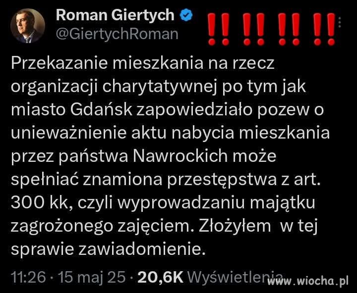 Co ruch Nawrockiego to przestępstwo ...