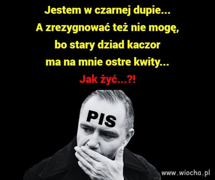 Teraz to już za późno. Trzeba było myśleć zanim zgodziłeś się na tę farsę!