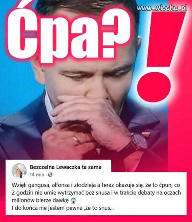 Wzięli gangusa, alfonsa i złodzieja a teraz okazuje, że to ćpun !