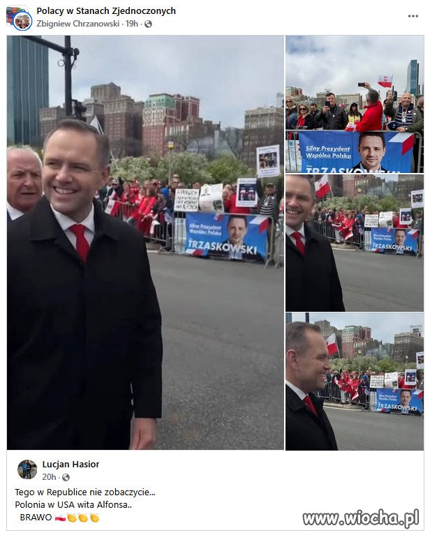 Tak Polonia witala Nawrockiego...