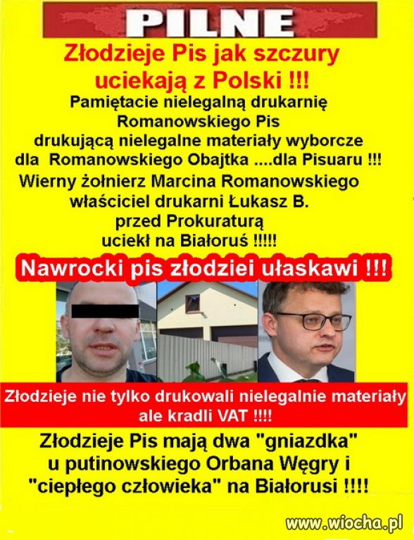 Złodzieje Pis jak szczury uciekają z Polski !!!
