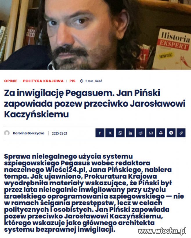 Pegasus w rękach partyjnych funkcjonariuszy