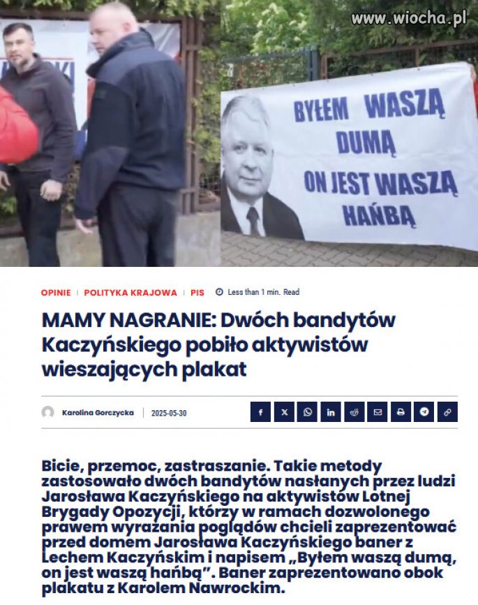 Polska Karola Nawrockiego: bandytyzm i bicie ludzi.
